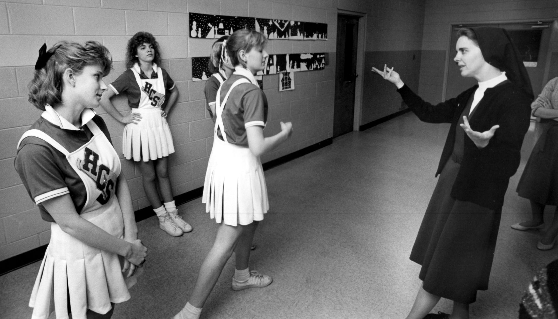 1987-02-08 Holy Cross Cheerleaders